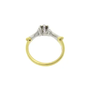 Sale Gouden solitair ring met diamant 18 krt Diamanten Ringen