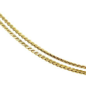 Discount Gouden s-schakel lengtecollier 14 krt Lengtecolliers