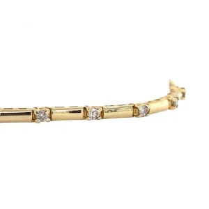 New Gouden tennis armband met diamant 14 krt Armbanden Met Edelsteen