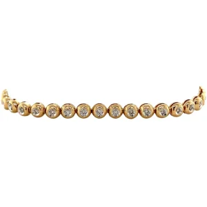 Online Gouden tennisarmband met diamant 14 krt Armbanden Met Edelsteen