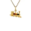 Online Gouden trein hanger met emaille 14 krt Gouden Hangers