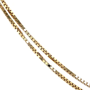 Online Gouden venetiaan collier 14 krt Lengtecolliers
