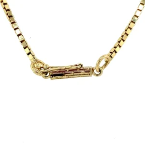 Clearance Gouden venetiaan collier 14 krt Lengtecolliers
