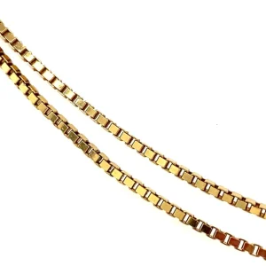 Outlet Gouden venetiaan lengtecollier 14 krt Lengtecolliers