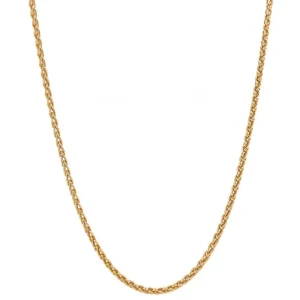 Online Gouden vossenstaart collier 14 krt Lengtecolliers