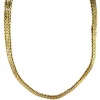 Hot Gouden vossenstaart collier 14 krt Gouden Kettingen