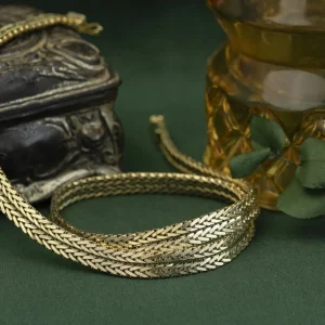 Hot Gouden vossenstaart collier 14 krt Gouden Kettingen