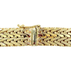 Hot Gouden vossenstaart collier 14 krt Gouden Kettingen