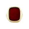Discount Gouden zegelring met carneool 14 krt Ringen Met Edelsteen