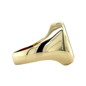 Discount Gouden zegelring met carneool 14 krt Ringen Met Edelsteen