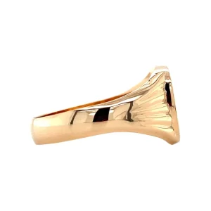 Discount Gouden zegelring met gravure 14 krt Gouden Ringen