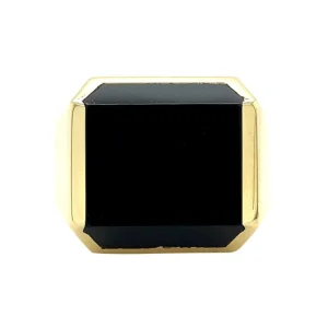 Best Gouden zegelring met onyx 14 krt Ringen Met Edelsteen