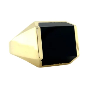 Best Gouden zegelring met onyx 14 krt Ringen Met Edelsteen