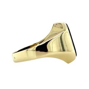 Outlet Gouden zegelring met onyx 14 krt Ringen Met Edelsteen