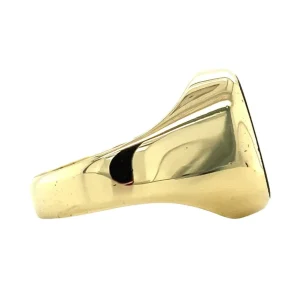 Clearance Gouden zegelring met onyx 14 krt Ringen Met Edelsteen