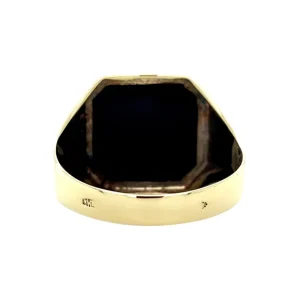 Outlet Gouden zegelring met onyx 14 krt Ringen Met Edelsteen