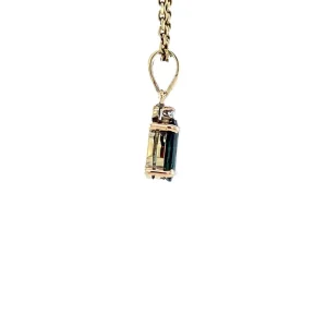 Online Hanger met saffier 10 krt Gouden Hanger Met Edelsteen