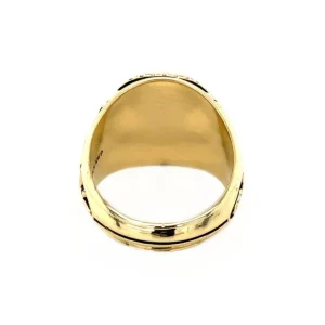 Hot Herenring met blauwe spinel 10 krt Ringen Met Edelsteen
