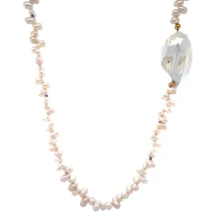 Outlet Parel collier met gouden sluiting 14 krt Kettingen Met Edelsteen