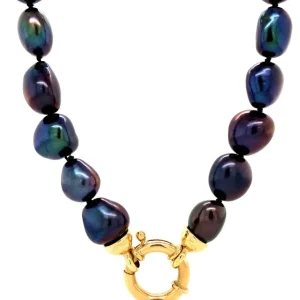 Clearance Parel collier met gouden sluiting 14 krt Kettingen Met Edelsteen