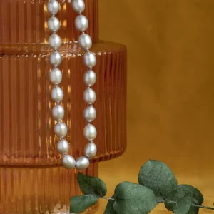 New Parel collier met gouden sluiting 14 krt Kettingen Met Edelsteen