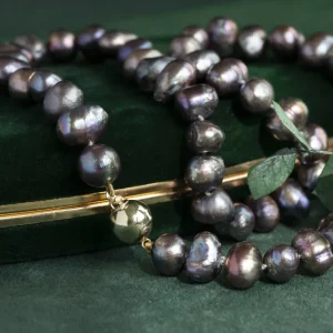 Clearance Parel collier met gouden sluiting 14 krt Kettingen Met Edelsteen