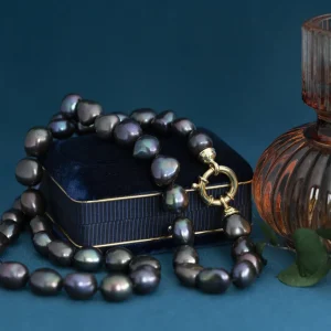 Clearance Parel collier met gouden sluiting 14 krt Kettingen Met Edelsteen