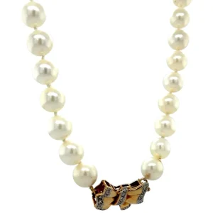 Best Parel collier met gouden strik sluiting 14 krt Kettingen Met Edelsteen