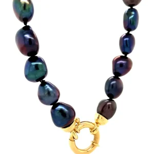 Clearance Parel collier met gouden sluiting 14 krt Kettingen Met Edelsteen
