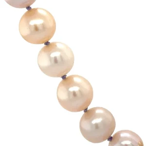 Outlet Parel collier met gouden bolsluiting 14 krt Kettingen Met Edelsteen