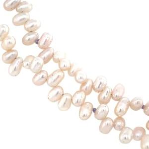 Outlet Parel collier met gouden sluiting 14 krt Kettingen Met Edelsteen