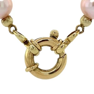 New Parel collier met gouden sluiting 14 krt Kettingen Met Edelsteen