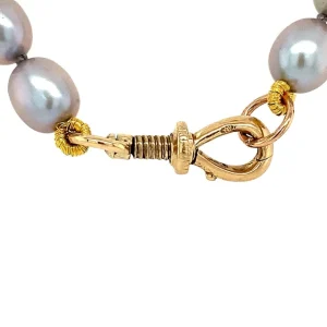 New Parel collier met gouden sluiting 14 krt Kettingen Met Edelsteen