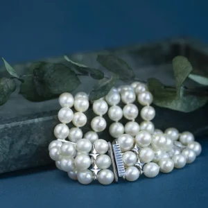 Sale Parelarmband met gouden sluiting 14 krt Armbanden Met Edelsteen
