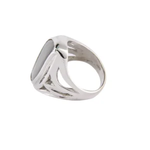 New Ring met ammoliet en diamant 12 krt Gouden Ringen