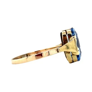 Best Ring met blauwe spinel 12 krt Ringen Met Edelsteen