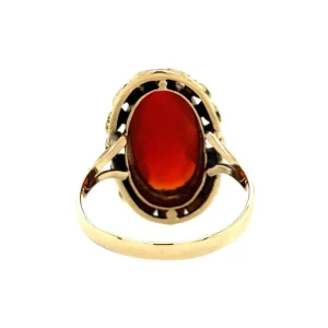 Online Ring met carneool 12 krt Ringen Met Edelsteen