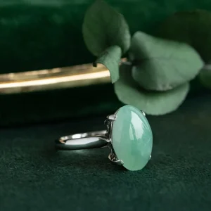 Hot Ring met jade 12 krt Ringen Met Edelsteen