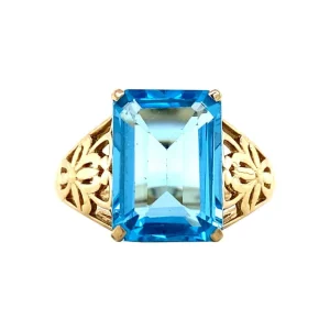 Clearance Ring met topaas 9 krt Ringen Met Edelsteen