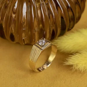 Outlet Ring met zirkonia 12 krt Ringen Met Edelsteen