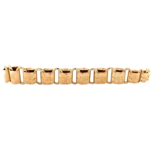 Online Roségouden fantasie armband 14 krt Gouden Armbanden