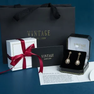 Best Roségouden oorhangers met diamant 14 krt/925 Oorbellen Met Edelsteen