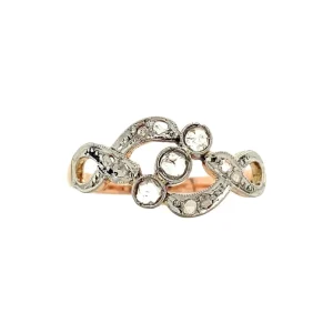 Hot Roségouden ring met diamant 14 krt Diamanten Ringen