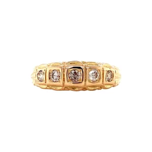New Roségouden ring met diamant 14 krt Diamanten Ringen