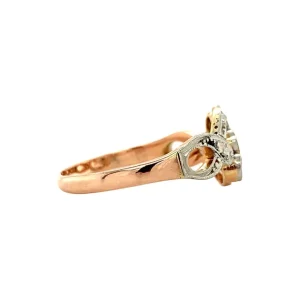 Hot Roségouden ring met diamant 14 krt Diamanten Ringen