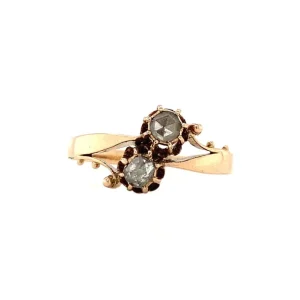 Best Roségouden ring met roosdiamant 14 krt Diamanten Ringen