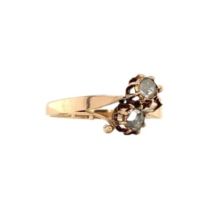 Best Roségouden ring met roosdiamant 14 krt Diamanten Ringen