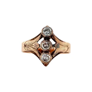 Discount Roségouden ring met zirkonia 14 krt Ringen Met Edelsteen