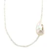 Sale Schoeffel collier met maansteen en parel 18 krt/925 Kettingen Met Edelsteen
