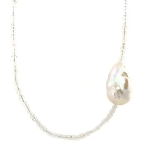 Sale Schoeffel collier met maansteen en parel 18 krt/925 Kettingen Met Edelsteen